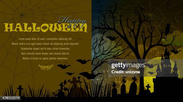 halloween background with copy space - cloud transparent stock illustrations