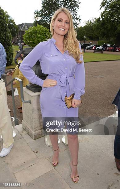 Lady Kitty Spencer attends The Ralph Lauren & Vogue Wimbledon Summer Cocktail Party hosted by Alexandra Shulman and Boris Becker at The Orangery at...