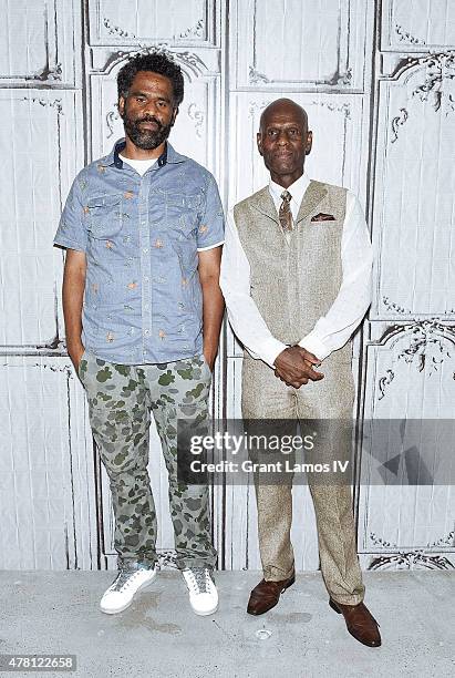 Sacha Jenkins and Dapper Dan attend AOL Build Speaker Series at AOL Studios In New York on June 22, 2015 in New York City.