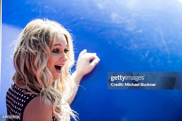 Actress Mollee Gray attends the premiere of Disney Channel's "Teen Beach 2" at Walt Disney Studios on June 22, 2015 in Burbank, California.