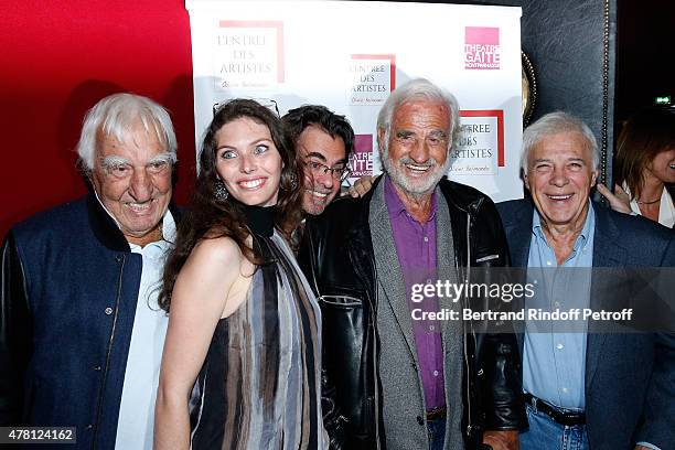 Actor Charles Gerard, Director of the school "L'Entree Des Artistes", Olivier Belmondo with his wife Audrey, his Oncle Sponsor of the school...