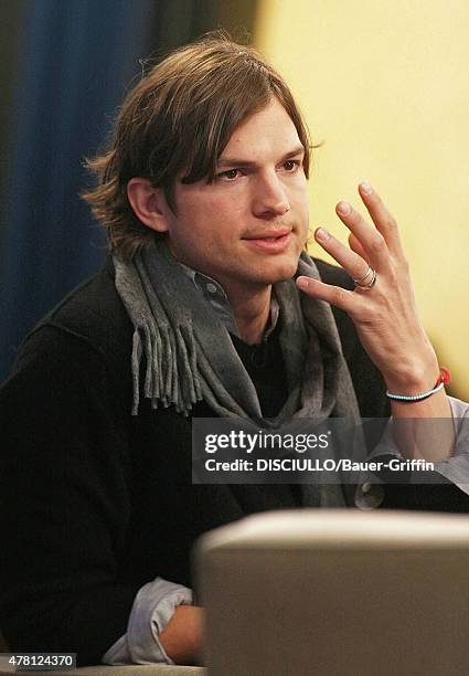 Ashton Kutcher is seen at the 'Good Morning America' studios on January 20, 2011 in New York City.