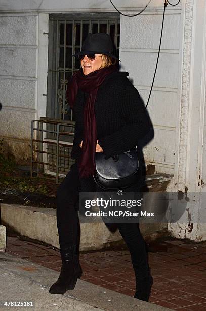 Actress Jennifer Aniston is seen on March 11, 2014 in New York City.