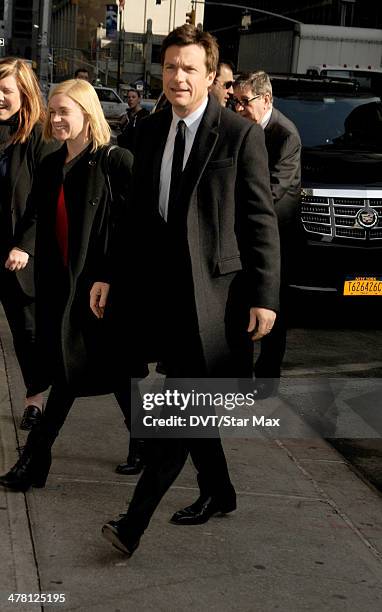 Actor Jason Bateman is seen on March 11, 2014 in New York City.