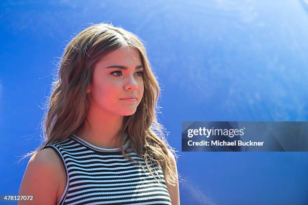 Actress Maia Mitchell attends the premiere of Disney Channel's "Teen Beach 2" at Walt Disney Studios on June 22, 2015 in Burbank, California.