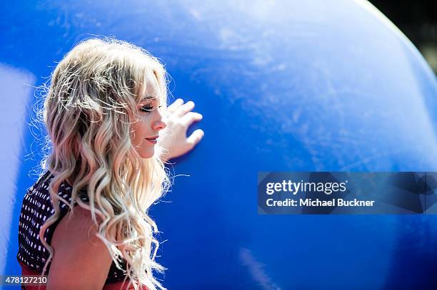 Actress Mollee Gray attends the premiere of Disney Channel's "Teen Beach 2" at Walt Disney Studios on June 22, 2015 in Burbank, California.