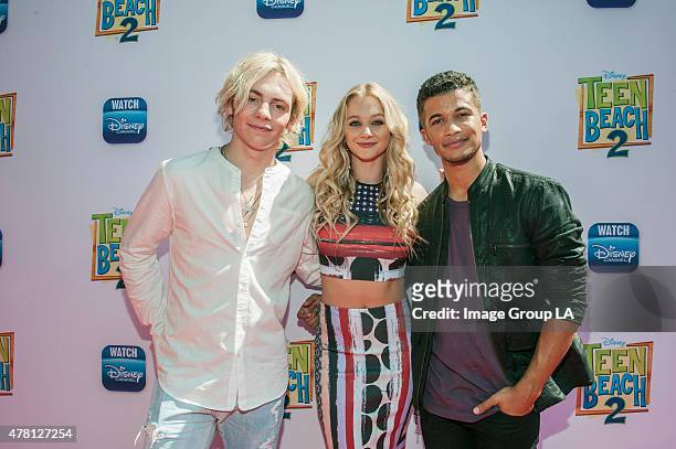 Teen Beach 2 Premiere Event - Ross lynch, Maia Mitchell, R5 and the stars of the Disney Channel Original Movie "Teen Beach 2," kickoff the movie's...