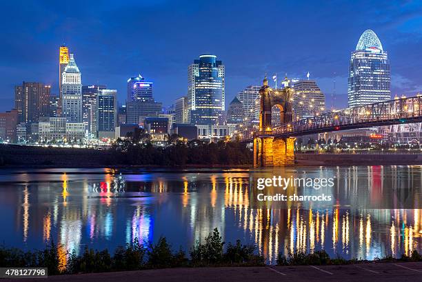 cincinnati dawn - downtown cincinnati stock pictures, royalty-free photos & images