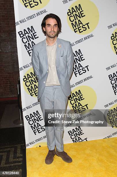 Director Alex Ross Perry attends "Queen Of Earth" premiere at BAMcinemaFest 2015 at BAM Peter Jay Sharp Building on June 22, 2015 in New York City.