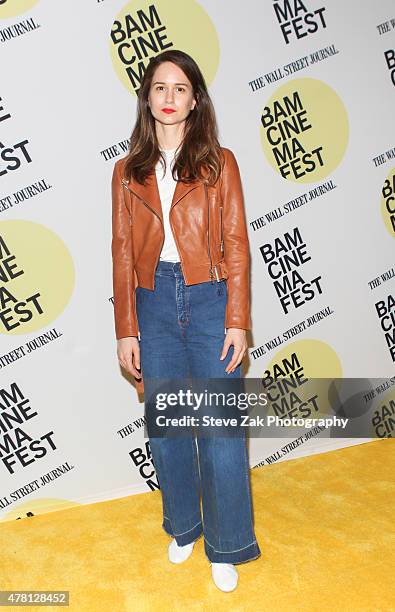 Actress Katherine Waterston attends "Queen Of Earth" premiere at BAMcinemaFest 2015 at BAM Peter Jay Sharp Building on June 22, 2015 in New York City.