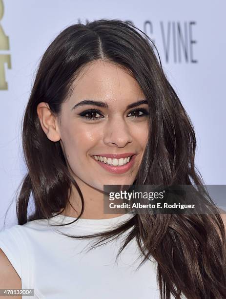 Actress Claudia Traisac attends the premiere of RADiUS and The Weinstein Company's "Escobar: Paradise Lost" at ArcLight Hollywood on June 22, 2015 in...