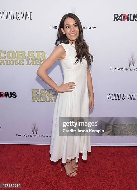 Actress Claudia Traisac attends the premiere of "Escobar: Paradise Lost" at ArcLight Hollywood on June 22, 2015 in Hollywood, California.