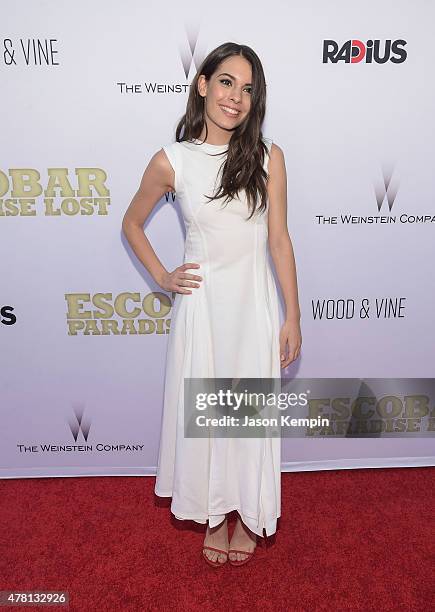 Actress Claudia Traisac attends the premiere of "Escobar: Paradise Lost" at ArcLight Hollywood on June 22, 2015 in Hollywood, California.