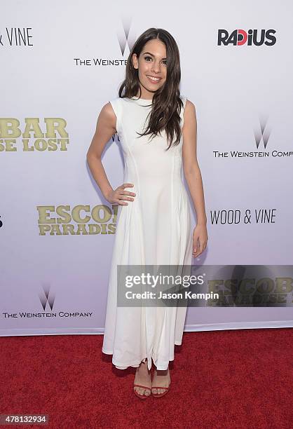 Actress Claudia Traisac attends the premiere of "Escobar: Paradise Lost" at ArcLight Hollywood on June 22, 2015 in Hollywood, California.
