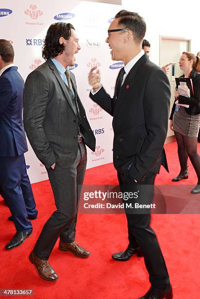 Luke Evans and Gok Wan attend The Prince's Trust & Samsung Celebrate Success Awards at Odeon Leicester Square on March 12, 2014 in London, England.