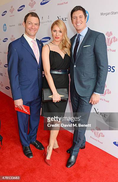 Dominic West, Tess Daly and Vernon Kay attend The Prince's Trust & Samsung Celebrate Success Awards at Odeon Leicester Square on March 12, 2014 in...