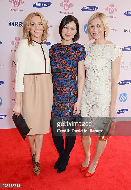 Gabby Logan, Emma Willis and Jenni Falconer attend The Prince's Trust & Samsung Celebrate Success Awards at Odeon Leicester Square on March 12, 2014...