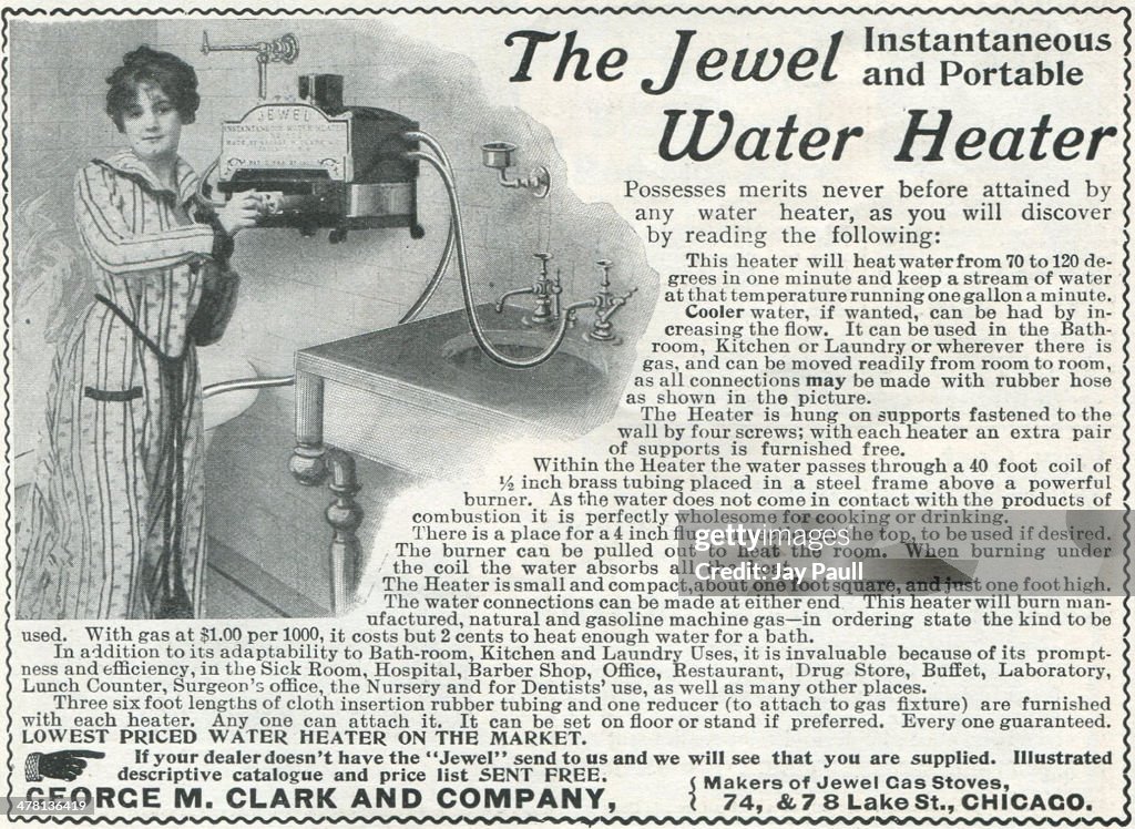 Ad For Jewel Water Heater