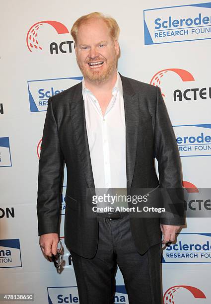 Actor Jim Gaffigan arrives for "Cool Comedy - Hot Cuisine" To Benefit The Scleroderma Research Foundation held at the Beverly Wilshire Four Seasons...