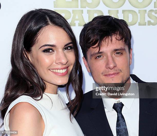 Actors Claudia Traisac and Josh Hutcherson attend the premiere of RADiUS and The Weinstein Company's "Escobar: Paradise Lost" at ArcLight Hollywood...