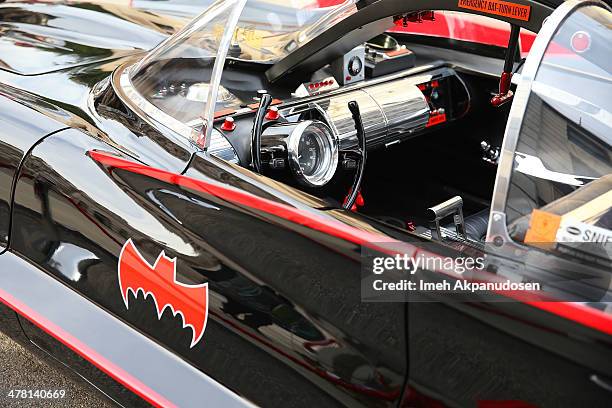 The original Batmobile customized by George Barris at the Warner Bros. VIP Tour 'Meet The Family' Speaker Series at Warner Bros. Tour Center on March...