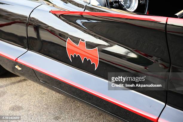 The original Batmobile customized by George Barris at the Warner Bros. VIP Tour 'Meet The Family' Speaker Series at Warner Bros. Tour Center on March...