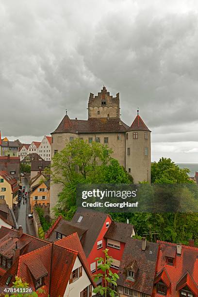 view from castle meersburg - meersburg stock pictures, royalty-free photos & images