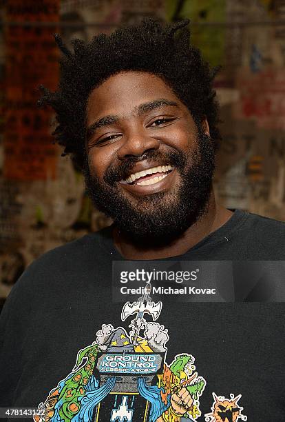 Comedian Ron Funches attend the Batman: Arkham Knight VIP Launch at The Line Hotel on June 22, 2015 in Los Angeles, California.