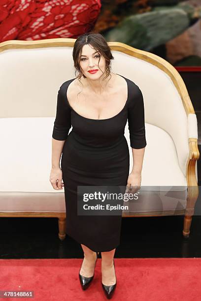 Monica Bellucci Visits Dolce Gabbana In Moscow Photos and Premium High