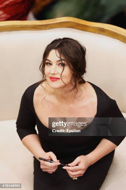 Monica Bellucci Visits Dolce Gabbana In Moscow Photos and Premium High