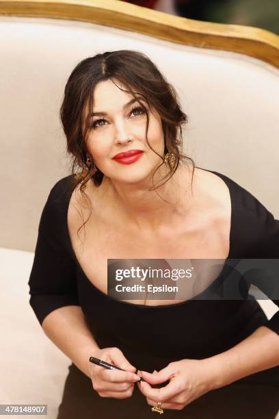 Monica Bellucci Visits Dolce Gabbana In Moscow Photos and Premium High