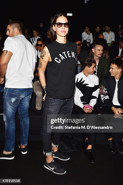 Benedetta Mazzini attends the Dsquared2 show during the Milan Men's Fashion Week Spring/Summer 2016 on June 23, 2015 in Milan, Italy.