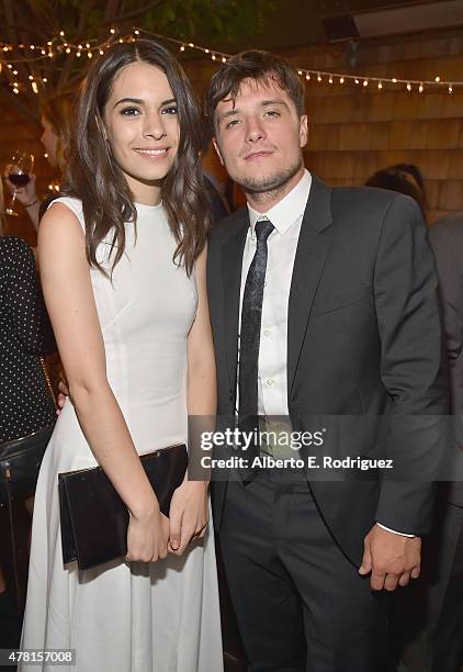 Actors Claudia Traisac and Josh Hutcherson attend the after party for the premiere of RADiUS and The Weinstein Company's "Escobar: Paradise Lost" on...