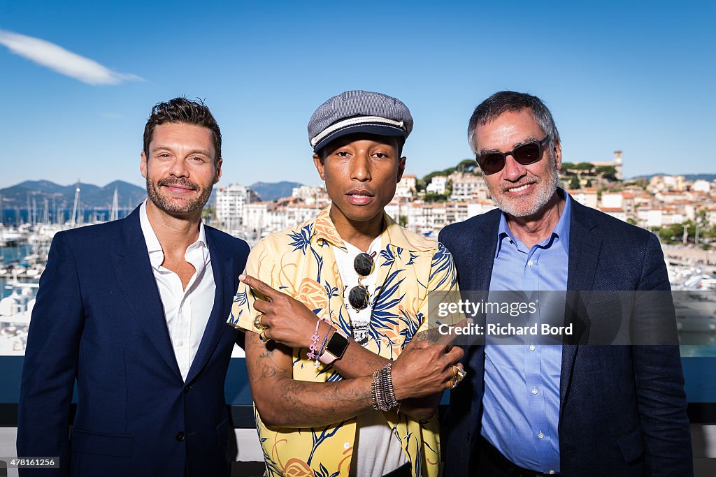 IHeartMedia Hosts Main Stage Fireside Chat About Creativity With Radio And Television Host And Producer Ryan Seacrest And Grammy Award winner Musician/Entrepreneur Pharrell Williams