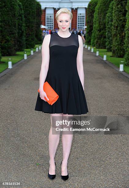 Gwendoline Christie attends the Vogue and Ralph Lauren Wimbledon party at The Orangery on June 22, 2015 in London, England.