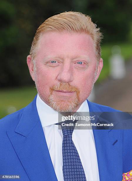 Boris Becker attends the Vogue and Ralph Lauren Wimbledon party at The Orangery on June 22, 2015 in London, England.