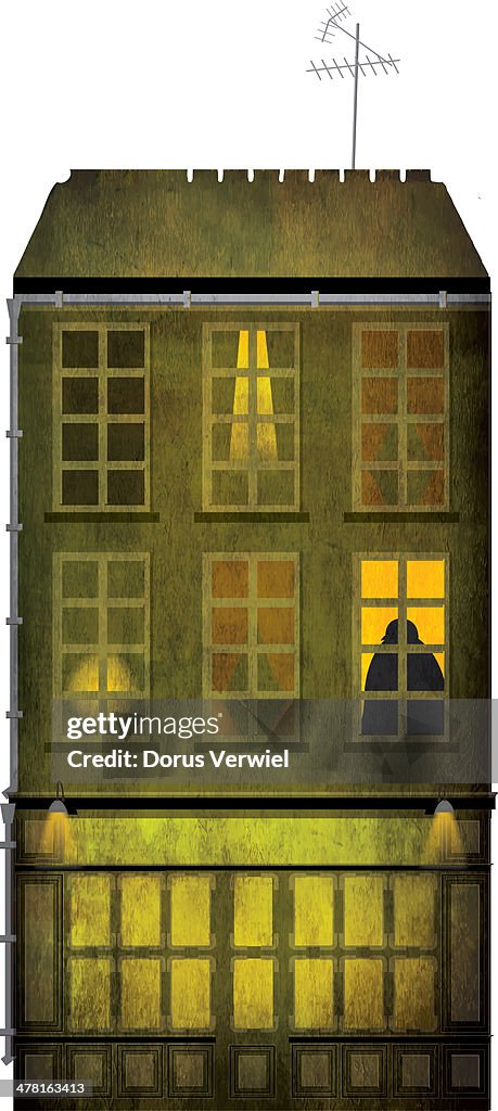 Facade of an old European building