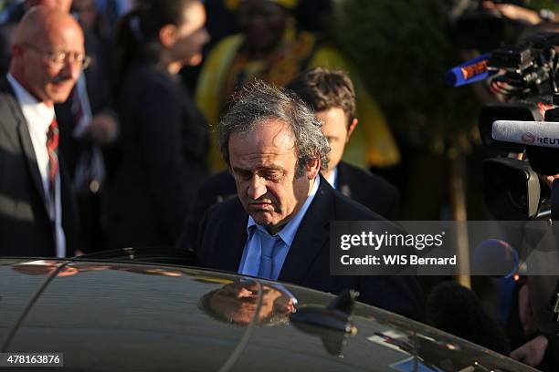 Michel Platini attends the 65th FIFA Congess on may 29, 2015 in Zurich, Germany.