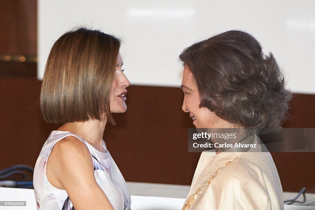 Queen Letizia & Queen Sofia Attend 2015 UNICEF Awards