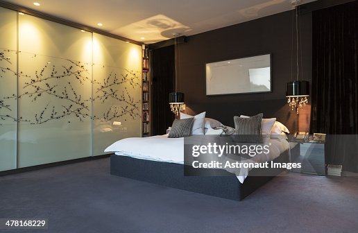 Quarto moderno arte na parede Quarto moderno arte na parede