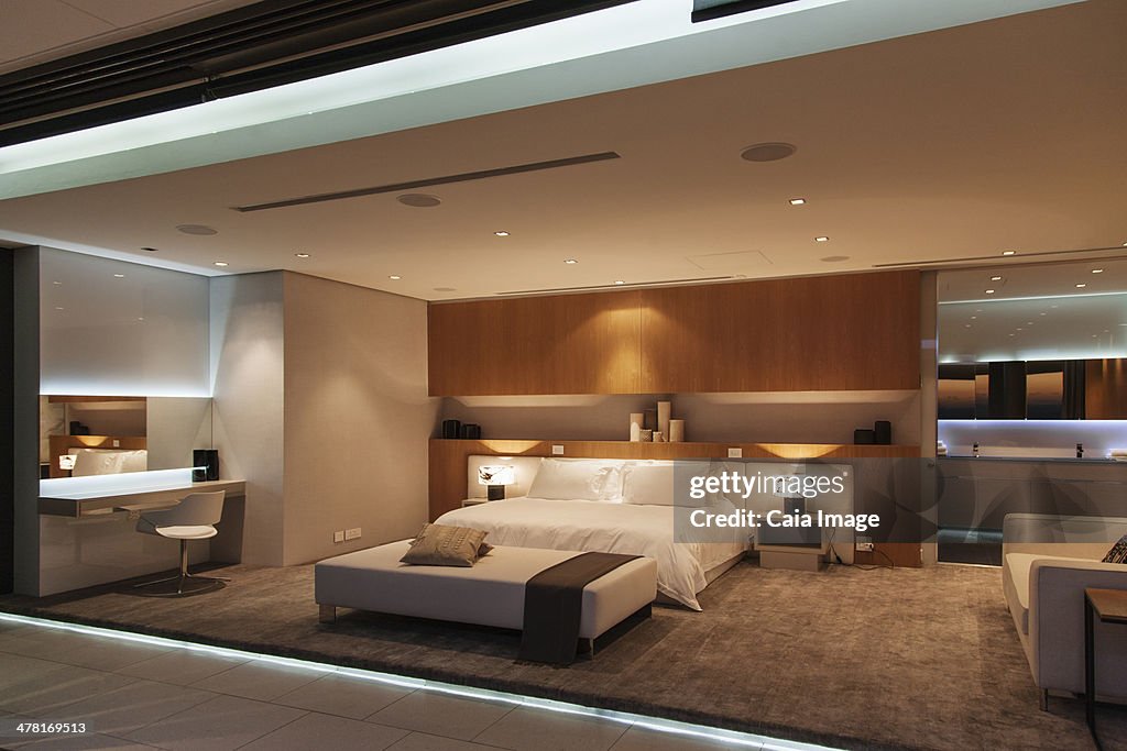 Bedroom in modern house