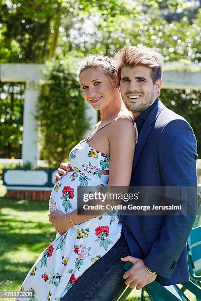 Tatiana Golovin and Hugo Bonneval are photographed for Gala on May 20, 2015 in Paris, France.