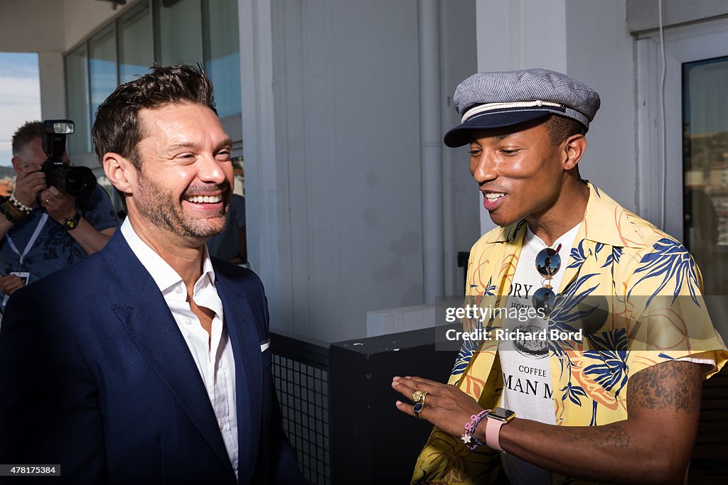 IHeartMedia Hosts Main Stage Fireside Chat About Creativity With Radio And Television Host And Producer Ryan Seacrest And Grammy Award winner Musician/Entrepreneur Pharrell Williams