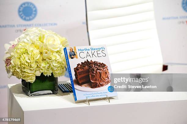 View of Martha Stewart's new book 'Martha Stewart's Cakes' during a book signing at Macy's on March 12, 2014 in Las Vegas, Nevada.