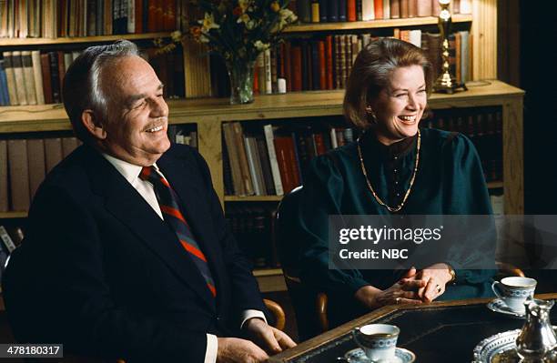 Once Upon a Time... Is Now the Story of Princess Grace" -- Pictured: Prince Rainier III of Monaco, Princess Grace Kelly of Monaco in the Library of...