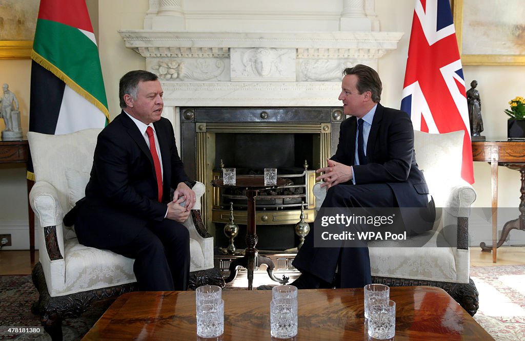 The Prime Minister Greets King Abdullah II Of Jordan