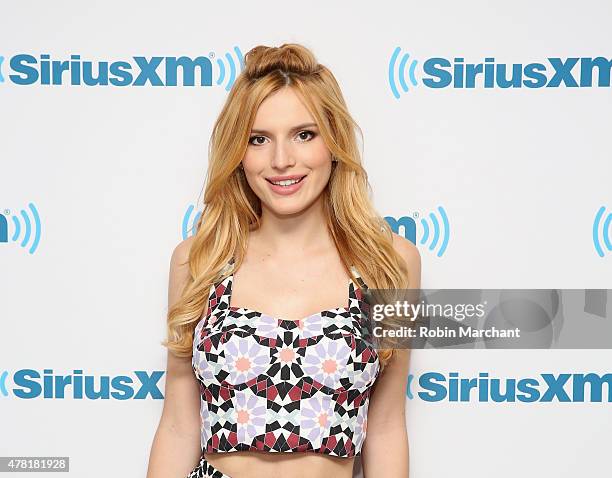 Bella Thorne visits at SiriusXM Studios on June 23, 2015 in New York City.
