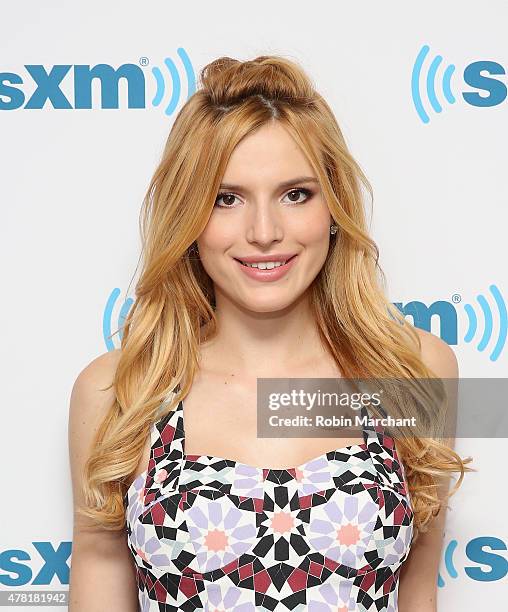 Bella Thorne visits at SiriusXM Studios on June 23, 2015 in New York City.