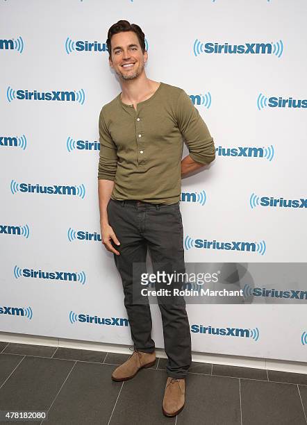 Matt Bomer visits at SiriusXM Studios on June 23, 2015 in New York City.