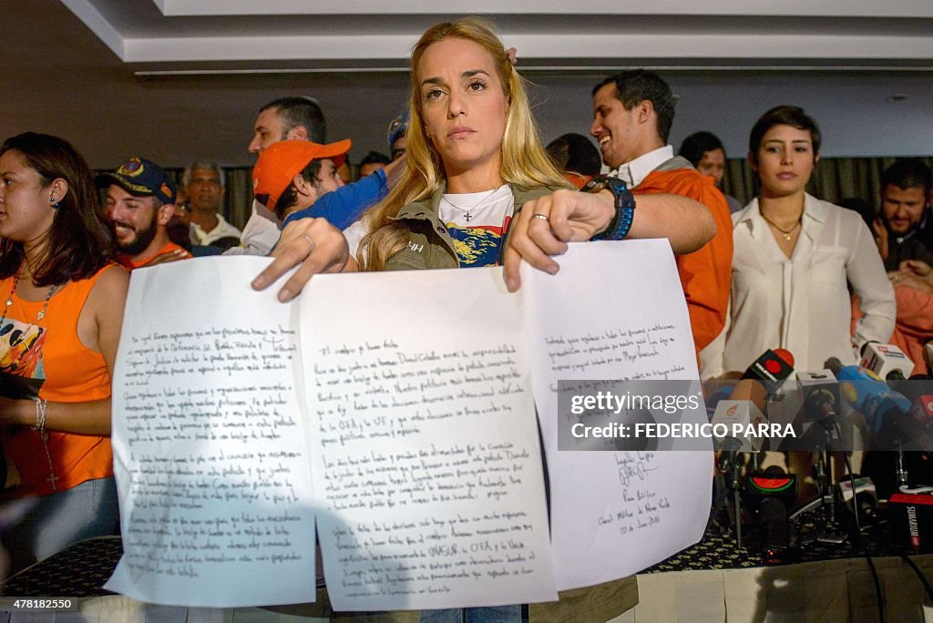 VENEZUELA-OPPOSITION-TINTORI